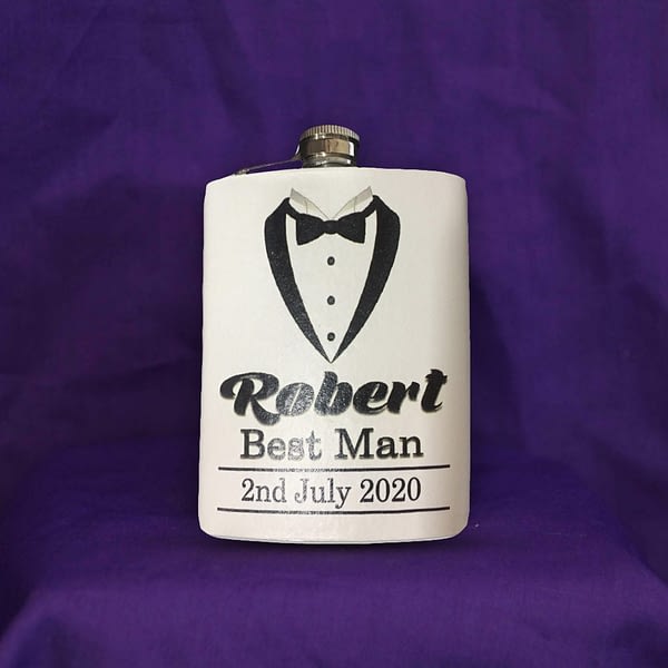personalised gift flask men