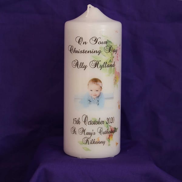 personalised gift candle